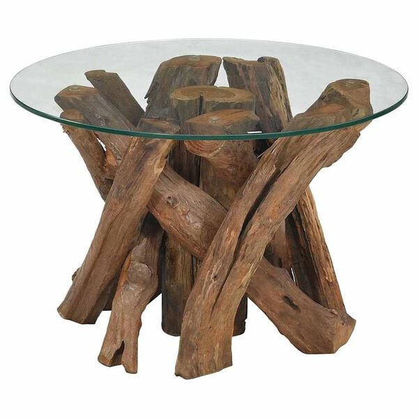 vidaXL Τραπεζάκι Σαλονιού 60 εκ. από Μασίφ Ξύλο Teak