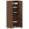 vidaXL Ντουλάπα Παπουτσιών Καφέ 80 x 35.5 x 180 εκ Επεξεργασμένο ξύλο