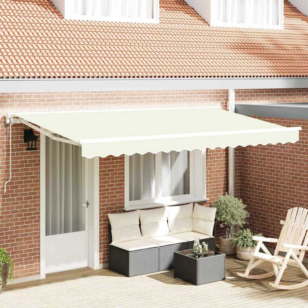 vidaXL Σκηνίτσα Αναδιπλούμενη Κρεμ 400x200 cm ύφασμα