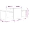 vidaXL Τραπεζάκια Σαλονιού Σετ Καφέ Δρυς 100x48x40 εκ. Επεξεργ. Ξύλο