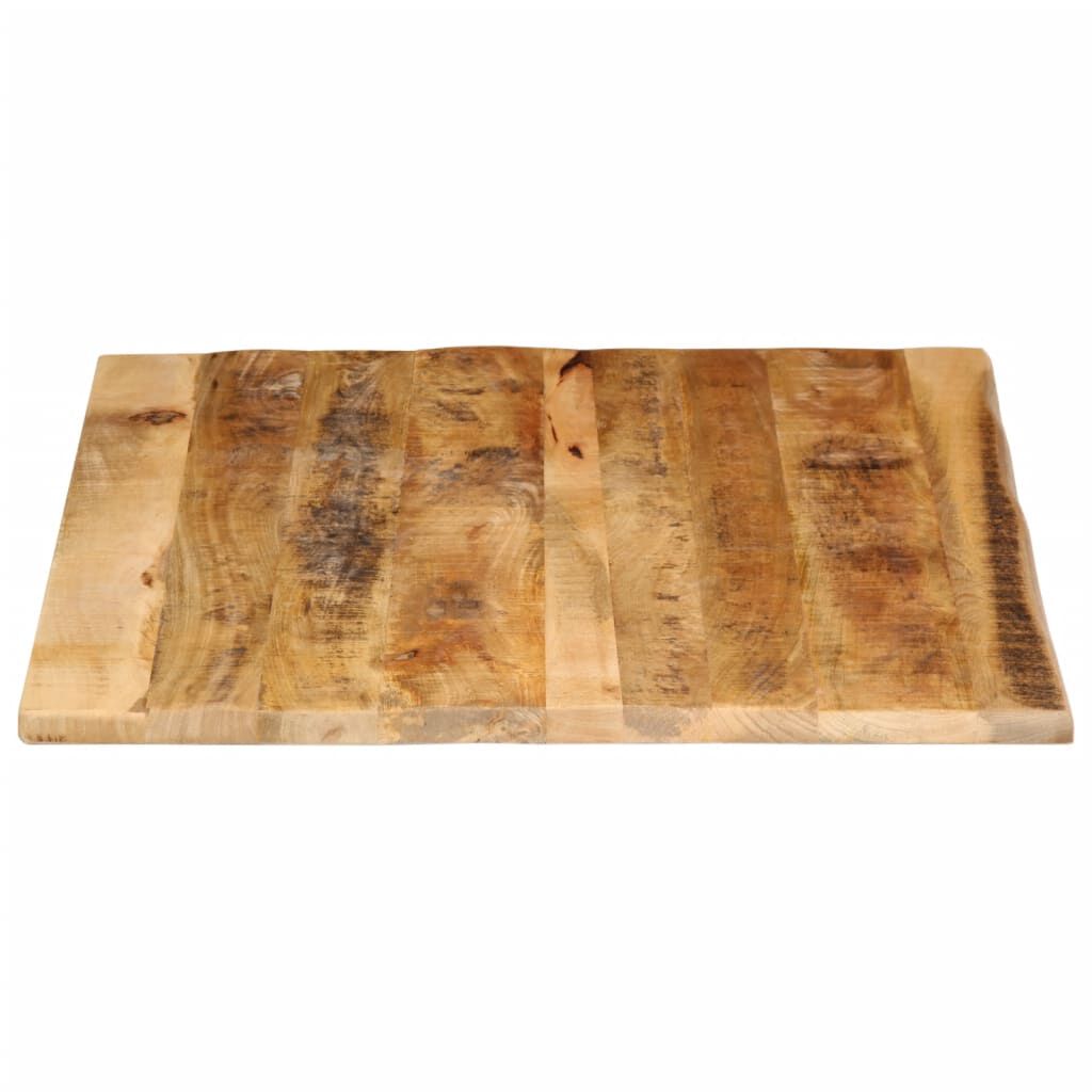 vidaXL Επιφάνεια Τραπεζιού 90x80x2,5 εκ. Live Edge Μασίφ Ξύλο Μάνγκο