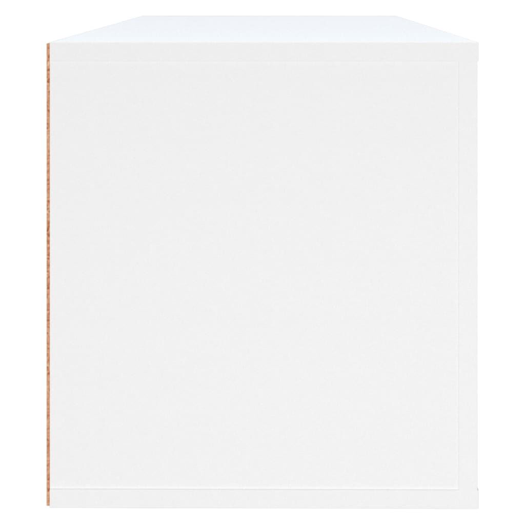 vidaXL Παπουτσοθήκη Επιτοίχια Λευκή 100x35x38 εκ. Επεξεργασμένο Ξύλο