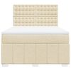 vidaXL &Kappa;&rho;&epsilon;&beta;ά&tau;&iota; Boxspring &mu;&epsilon; &Sigma;&tau;&rho;ώ&mu;&alpha; &Kappa;&rho;&epsilon;&mu; 140x190 &epsilon;&kappa;. &Upsilon;&phi;&alpha;&sigma;&mu;ά&tau;&iota;&nu;&omicron;