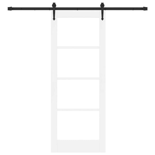 vidaXL Ολισθητή Πόρτα Λευκό 78 x 202 εκ. Ξύλο και μέταλλο