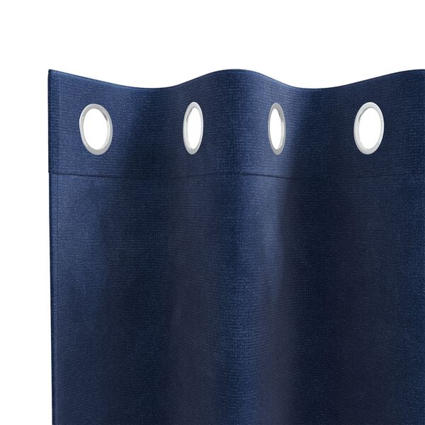 vidaXL Κουρτίνες με κουρτίνες 2 pcs Σκούρο Μπλε 140 x 140 cm Βελούδο