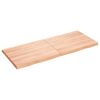 vidaXL Επιφ Τραπεζιού Αν Καφέ 120x50x(2-4)εκ.Ακατέργ. Μασίφ Ξύλο Δρυός