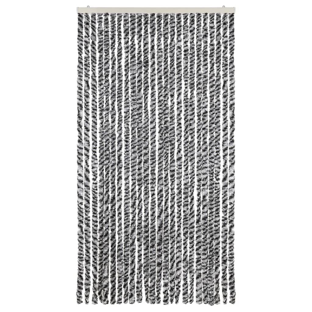 vidaXL Σήτα Εντόμων Γκρι/Μαύρη/Λευκή 100 x 220 εκ. από Σενίλ