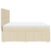 vidaXL &Kappa;&rho;&epsilon;&beta;ά&tau;&iota; Boxspring &mu;&epsilon; &Sigma;&tau;&rho;ώ&mu;&alpha; &Kappa;&rho;&epsilon;&mu; 180x200 &epsilon;&kappa;. &Upsilon;&phi;&alpha;&sigma;&mu;ά&tau;&iota;&nu;&omicron;