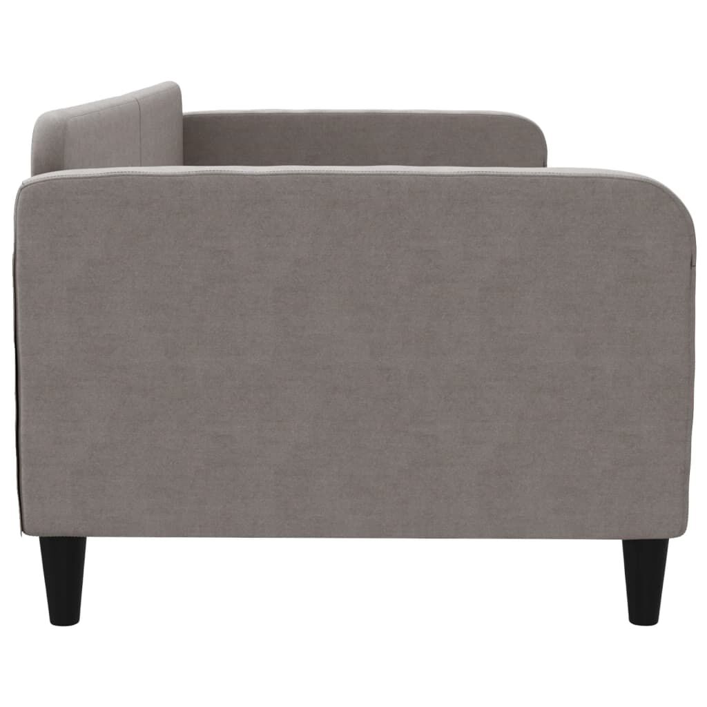 vidaXL Καναπές Κρεβάτι Taupe 90 x 200 εκ. Υφασμάτινος