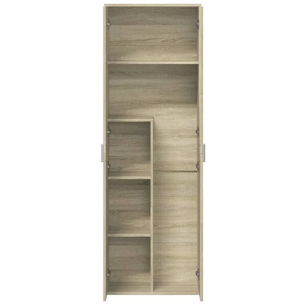 vidaXL Ντουλάπα Sonoma δρυς 60 x 35 x 180 εκ. από Επεξ. Ξύλο