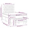 vidaXL &Kappa;&rho;&epsilon;&beta;ά&tau;&iota; Boxspring &mu;&epsilon; &Sigma;&tau;&rho;ώ&mu;&alpha; &Sigma;&kappa;&omicron;ύ&rho;&omicron; &Gamma;&kappa;&rho;&iota; 120x200 &epsilon;&kappa;. &Upsilon;&phi;&alpha;&sigma;&mu;ά&tau;&iota;&nu;&omicron;