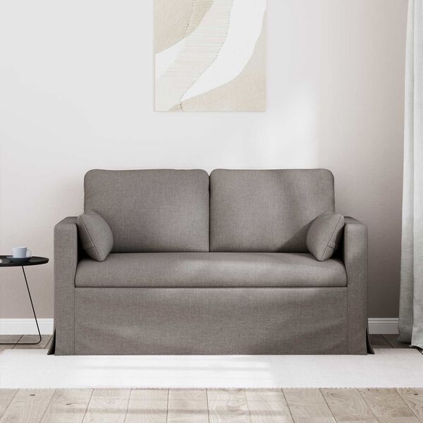 vidaXL &Kappa;&alpha;&nu;&alpha;&pi;έ&sigmaf; 120cm Taupe &Mu;έ&tau;&alpha;&lambda;&lambda;&omicron;