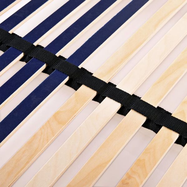 vidaXL Τελάρο Κρεβατιού με 42 Σανίδες & 7 Ζώνες 120 x 200 εκ.