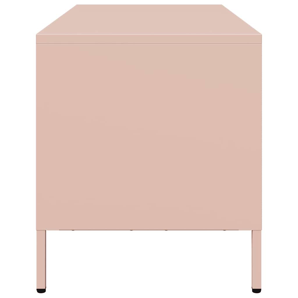 vidaXL Έπιπλο Τηλεόρασης Ροζ 68 x 39 x 43,5 εκ. Χάλυβας Ψυχρής Έλασης