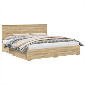 vidaXL &Sigma;&kappa;&epsilon;&lambda;&epsilon;&tau;ό&sigmaf; &Kappa;&rho;&epsilon;&beta;&alpha;&tau;&iota;&omicron;ύ &Delta;&rho;ύ&sigmaf; Sonoma 200 x 200 cm &Epsilon;&pi;&epsilon;&xi;&epsilon;&rho;&gamma;&alpha;&sigma;&mu;έ&nu;&omicron; &xi;ύ&lambda;&omicron;