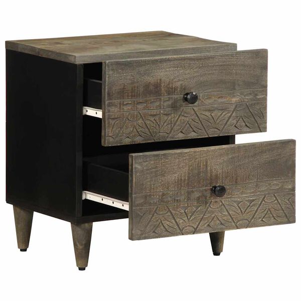 vidaXL &Kappa;&omicron;&mu;&omicron;&delta;ί&nu;&alpha; 2 &tau;&epsilon;&mu;ά&chi;&iota;&alpha; &alpha;&nu;&omicron;&iota;&chi;&tau;ό &gamma;&kappa;&rho;&iota; 40x33x46 cm &mu;&alpha;&sigma;ί&phi; &xi;ύ&lambda;&omicron; Mango