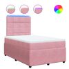 vidaXL &Kappa;&rho;&epsilon;&beta;ά&tau;&iota; Boxspring &mu;&epsilon; &Sigma;&tau;&rho;ώ&mu;&alpha; &Rho;&omicron;&zeta; 120x200 &epsilon;&kappa;. &Beta;&epsilon;&lambda;&omicron;ύ&delta;&iota;&nu;&omicron;