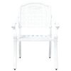 vidaXL Καρέκλα Κήπου 2 pcs Λευκό 55 x 56.5 x 91εκ Αλουμίνιο