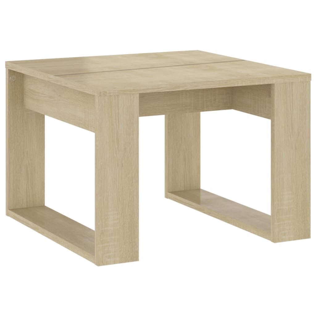 vidaXL Τραπέζι Βοηθητικό Sonoma Δρυς 50 x 50 x 35 εκ. από Επεξ. Ξύλο