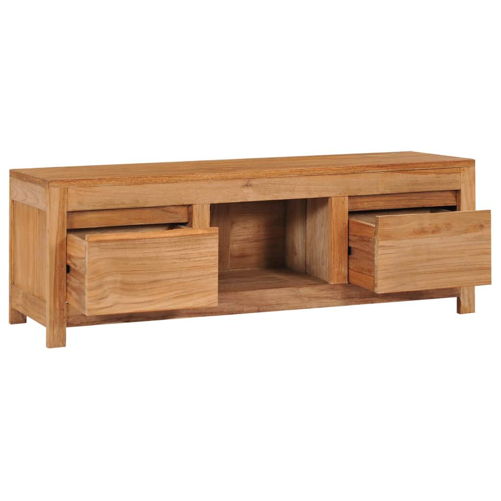 vidaXL Έπιπλο Τηλεόρασης 100 x 30 x 35 εκ. από Μασίφ Ξύλο Teak