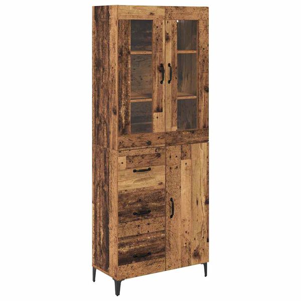 vidaXL Highboard &Pi;&alpha;&lambda;&iota;ό &Xi;ύ&lambda;&omicron; 69,5 x 34 x 180 &epsilon;&kappa;. &Epsilon;&pi;&epsilon;&xi;&epsilon;&rho;&gamma;&alpha;&sigma;&mu;έ&nu;&omicron; &xi;ύ&lambda;&omicron;