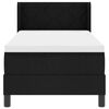 vidaXL Κρεβάτι box spring με στρώμα με στρώμα Μαύρο 80 x 200 cm