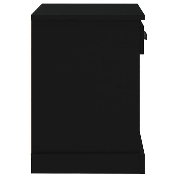 vidaXL Κομοδίνο Μαύρο 43x36x50 εκ.