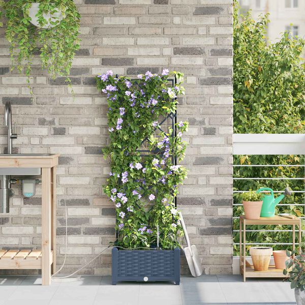 vidaXL &Gamma;&lambda;ά&sigma;&tau;&rho;&alpha; &Kappa;ή&pi;&omicron;&upsilon; &Gamma;&kappa;&rho;&iota; 40 x 40 x 126 cm &Pi;&lambda;&alpha;&sigma;&tau;&iota;&kappa;ό