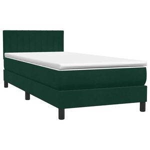 vidaXL Box Spring &kappa;&rho;&epsilon;&beta;ά&tau;&iota; &mu;&epsilon; &sigma;&tau;&rho;ώ&mu;&alpha; &sigma;&kappa;&omicron;ύ&rho;&omicron; &pi;&rho;ά&sigma;&iota;&nu;&omicron; 80x220&epsilon;&kappa;. &Beta;&epsilon;&lambda;&omicron;ύ&delta;&iota;&nu;&omicron;