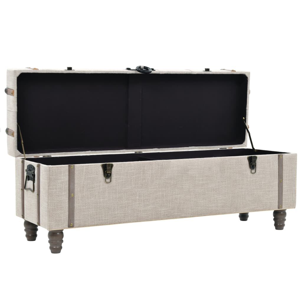 vidaXL Σετ Πάγκων Αποθήκευσης 3 τεμ. 112x37x45 εκ. Μασίφ Ξύλο / Ατσάλι