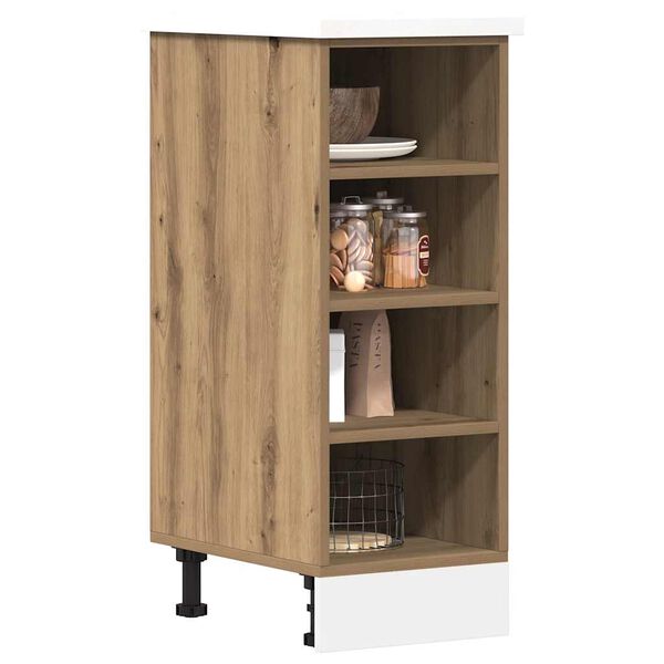 vidaXL Κάτω ντουλάπι Riga Artisan Oak 30x44,5x81,5 cm