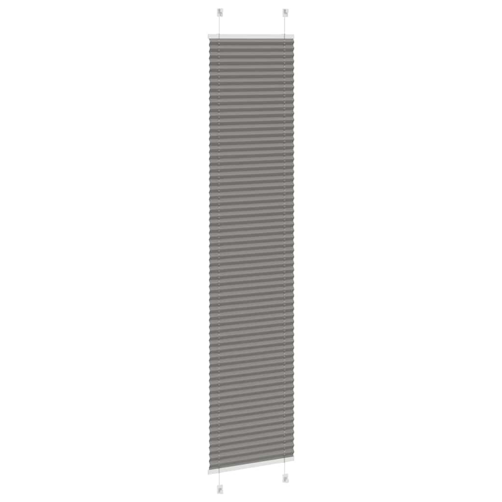 vidaXL Πλισέ περσίδα Ανθρακί 50x200 cm Πλάτος υφάσματος 49,4 cm