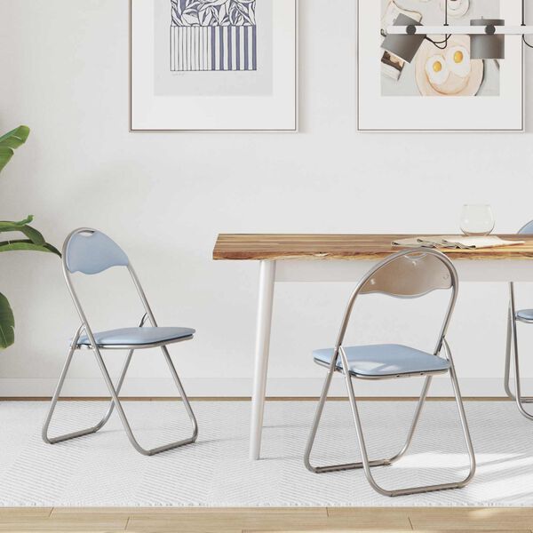 vidaXL &Pi;&tau;&upsilon;&sigma;&sigma;ό&mu;&epsilon;&nu;&eta; &Kappa;&alpha;&rho;έ&kappa;&lambda;&alpha; 2 pcs &Gamma;&kappa;&rho;&iota; 48 x 43,5 x 81 &epsilon;&kappa;. &Tau;&epsilon;&chi;&nu;&eta;&tau;ό &Delta;έ&rho;&mu;&alpha;