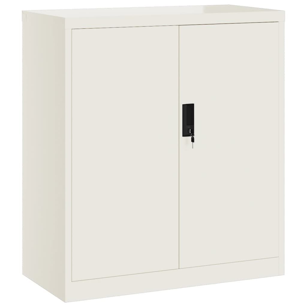 vidaXL Αρχειοθήκη Λευκή 79 x 40 x 90 εκ. από Ατσάλι