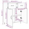 vidaXL Ντουλάπι Sonoma Δρυς 69,5 x 34 x 90 εκ. από Επεξεργασμένο Ξύλο