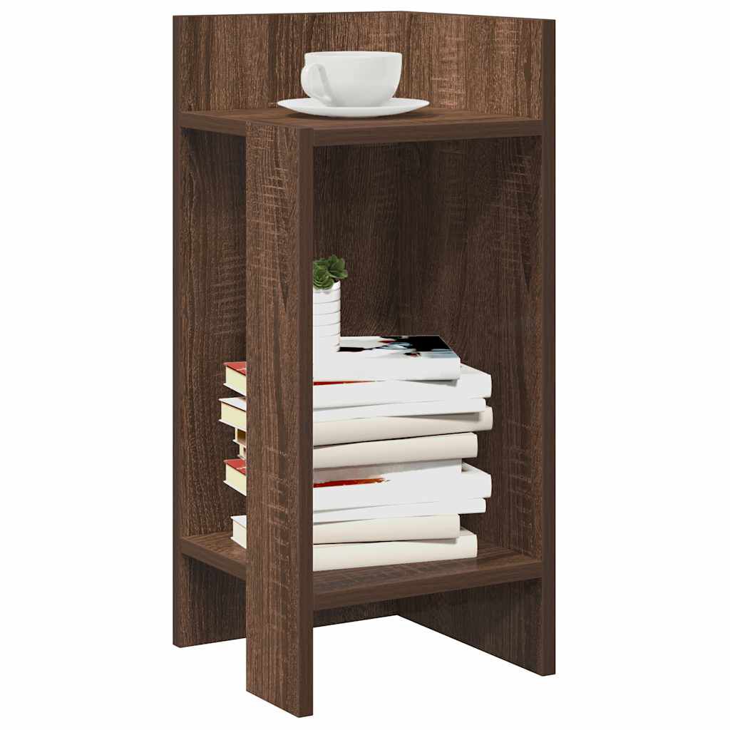 vidaXL Τραπεζάκια 2 τεμ. με ράφι Καφέ Δρυς 25,5x27x60 εκ.