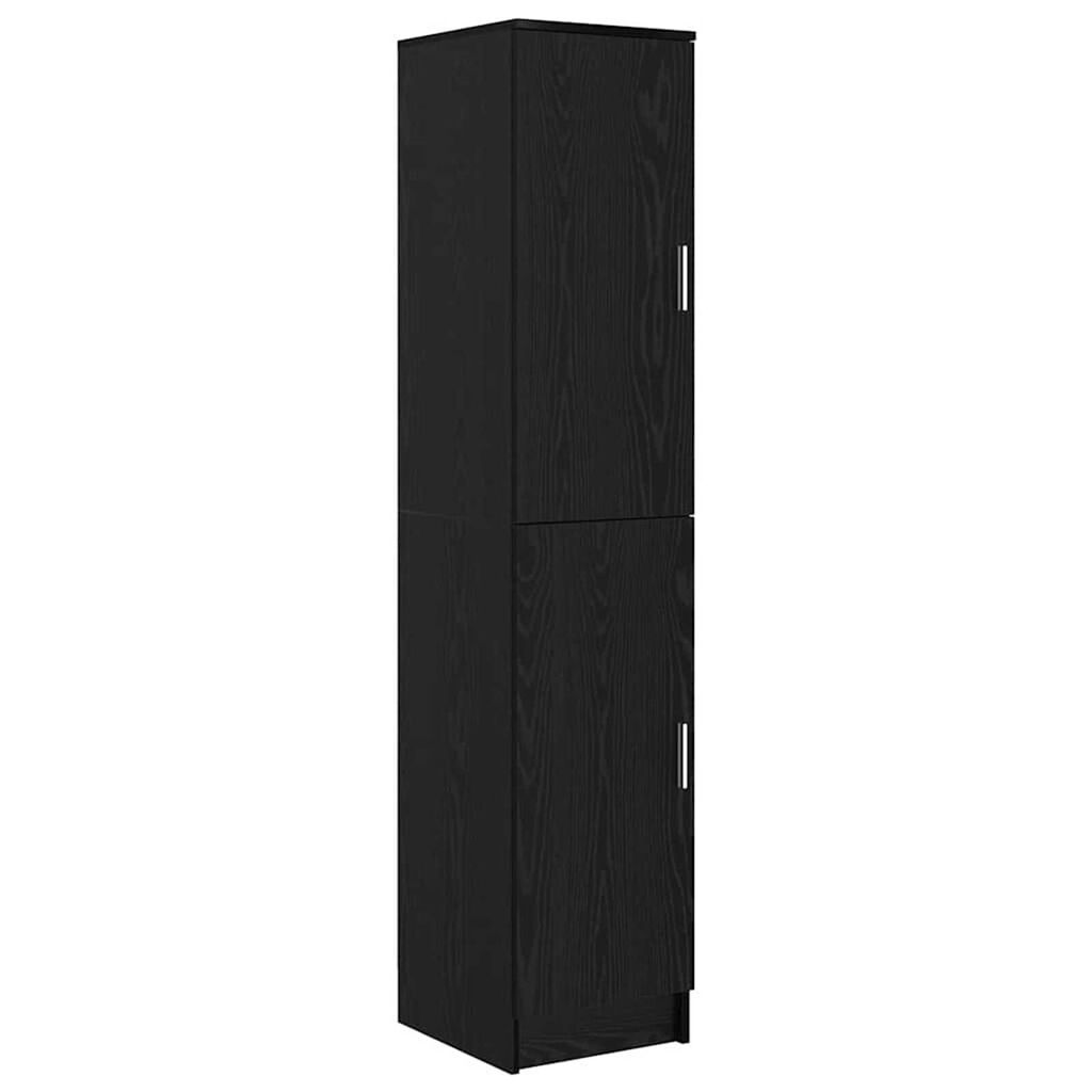 vidaXL Ψηλό Ντουλάπι Μαύρη δρυς 35 x 39 x 168 εκ Επεξεργασμένο ξύλο
