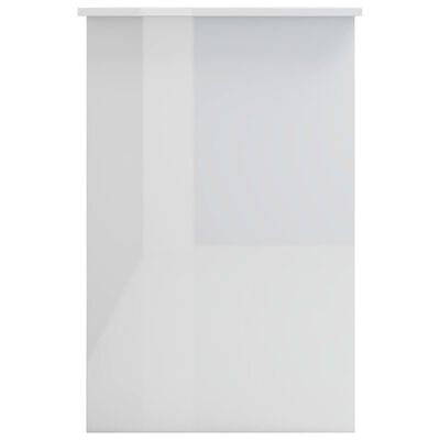 vidaXL Γραφείο Γυαλιστερό Λευκό 100 x 50 x 76 εκ. από Μοριοσανίδα