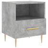 vidaXL Κομοδίνα 2 τεμ. Γκρι Σκυροδεμ. 40 x 35 x 47,5 εκ. Επεξεργ. Ξύλο