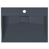 vidaXL Νιπτήρας Ανθρακί 50x38x11 εκ. Συνθετικός από Τεχνητό Μάρμαρο