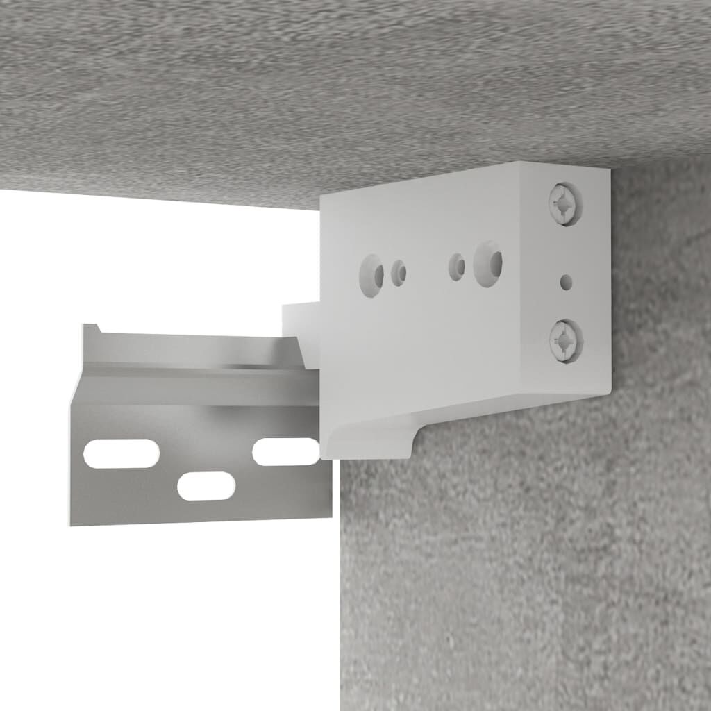 vidaXL Παπουτσοθήκη Γκρι Σκυροδέματος 31,5x35x70 εκ. από Επεξ. Ξύλο