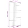 vidaXL Σετ φράχτη για λιμνούλες 8 pcs Πράσινο 50 x 80 cm Ατσάλι