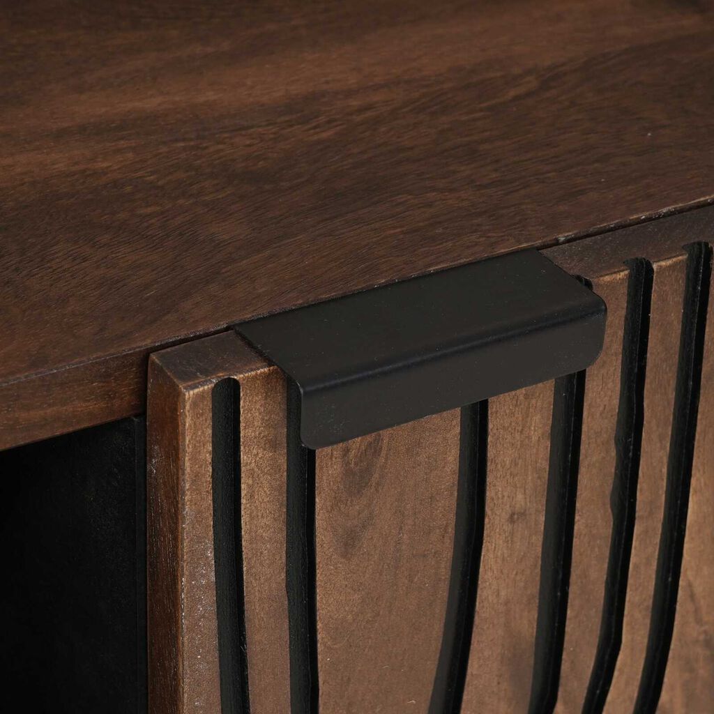 vidaXL Κονσόλα Τηλεόρασης Καφέ 160 x 30 x 30.5 εκ. Μασίφ ξύλο μάνγκο