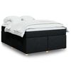 vidaXL &Kappa;&rho;&epsilon;&beta;ά&tau;&iota; Boxspring &mu;&epsilon; &Sigma;&tau;&rho;ώ&mu;&alpha; &Mu;&alpha;ύ&rho;&omicron; 140x190 &epsilon;&kappa;. &Upsilon;&phi;&alpha;&sigma;&mu;ά&tau;&iota;&nu;&omicron;
