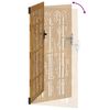 vidaXL Πόρτα Κήπου από Μπαμπού με Σχέδιο από Ατσάλι Corten 105 x 205 εκ.