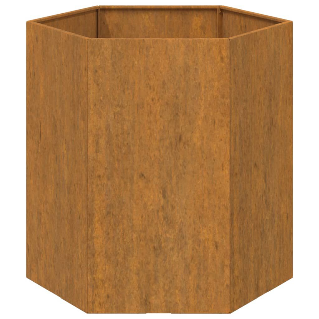 vidaXL Ζαρντινιέρα Σκουρ. 40 x 40 x 45 εκ. Ατσάλι Σκληρυθέν στον Αέρα
