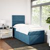 vidaXL Κρεβάτι Boxspring με Στρώμα Μπλε 80 x 200 εκ. Βελούδινο