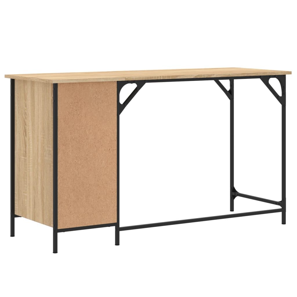 vidaXL Γραφείο Υπολογιστή Sonoma Δρυς 131x48x75 εκ. Επεξεργασμένο Ξύλο