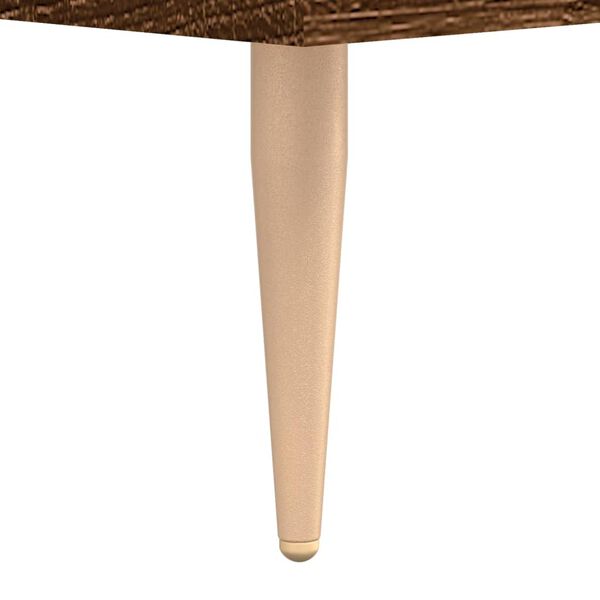 vidaXL Τραπεζάκια Σαλονιού 2 τεμ Brown Oak 50x50x40 εκ Επεξ. Ξύλο