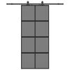 vidaXL &Sigma;&upsilon;&rho;ό&mu;&epsilon;&nu;&eta; &pi;ό&rho;&tau;&alpha; &mu;&epsilon; &sigma;&epsilon;&tau; &upsilon;&lambda;&iota;&kappa;&omicron;ύ &Mu;&alpha;ύ&rho;&omicron; 90x205 cm &gamma;&upsilon;&alpha;&lambda;ί &mu;&epsilon;&tau;&rho;&iota;&alpha;&sigma;&mu;έ&nu;&omicron;